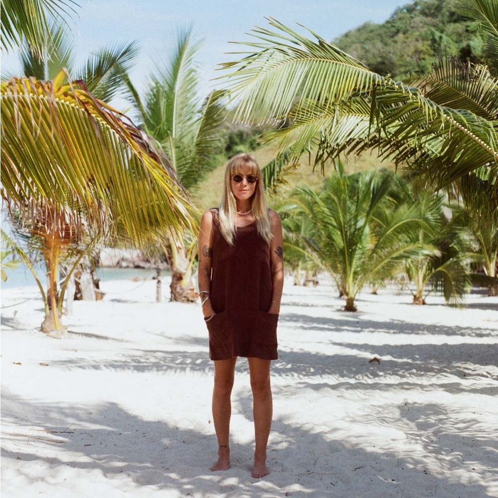 Balm wears M/L terry cloth dress